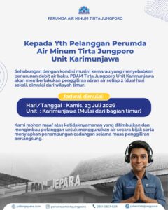Pemberitahuan Jadwal Giliran Air
