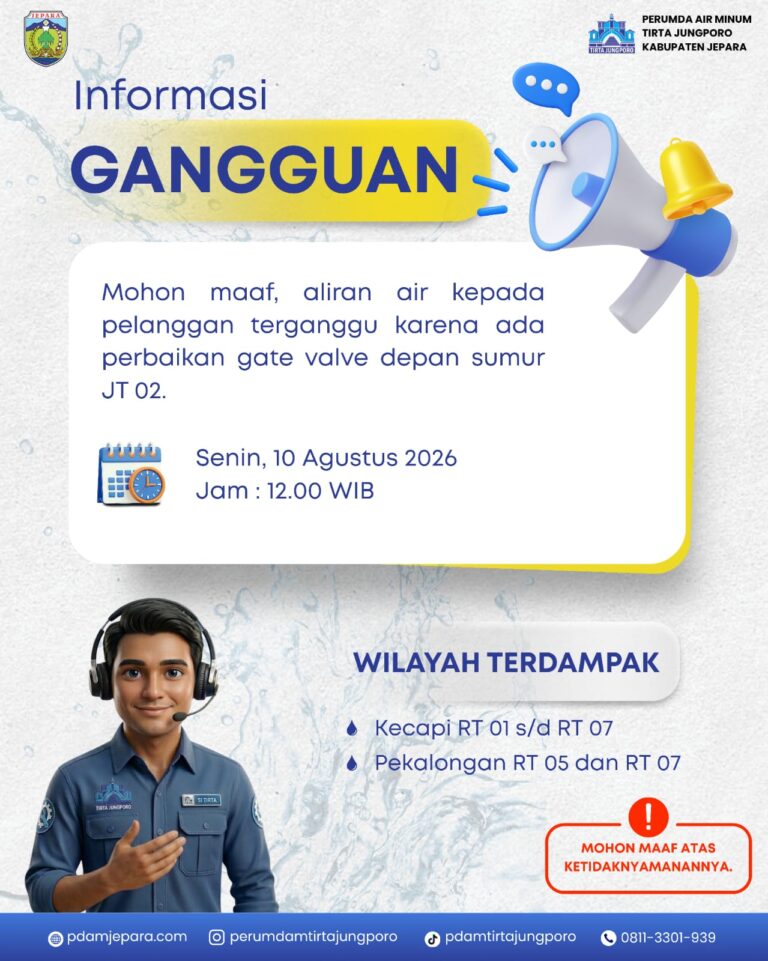 Informasi Gangguan 10 Agustus 2026